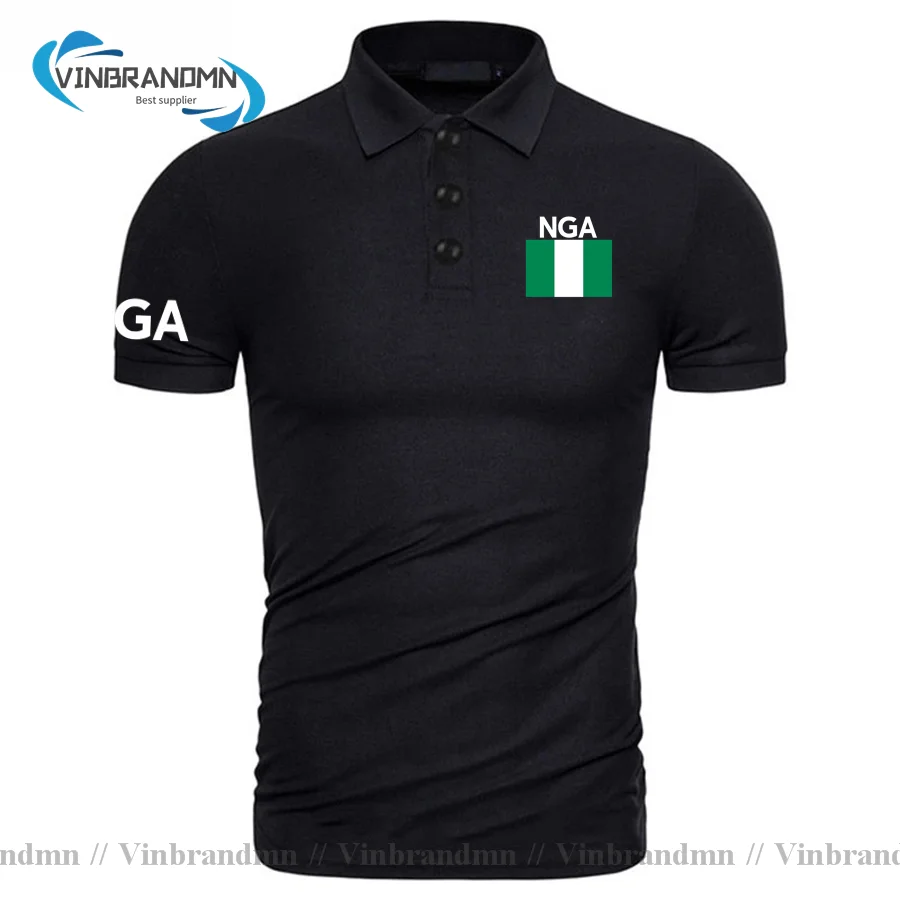 Nigeria Nijeriya Nigerian Polo Shirt Men Classic Fashion Brand Shirt Country Flag Design 100% Cotton Clothing Nation Team New NG