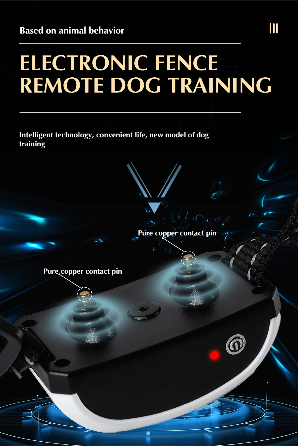 2-in-1 kabelloses elektronisches Hundezaunsystem und ferngesteuertes Trainingshalsband, Beep-Stoß-Vibration und Haustierunterhaltung für Welpen aller Größen – Detail 9