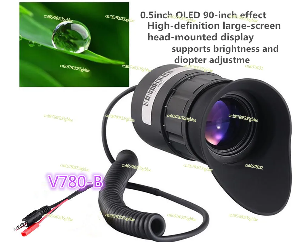 Monocular DIY Headset Large Screen Monitor OLED High Resolution 1024 * 768 External Video Input