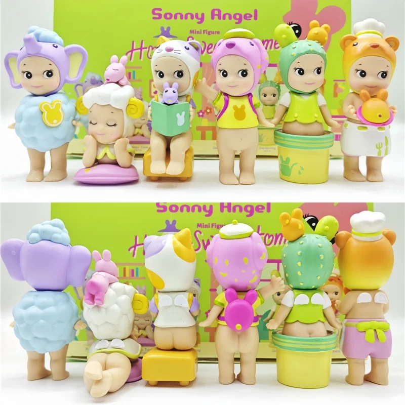 Sonny Angel Home Sweet Home Blind Box Mini Anime Figures Ornaments Dolls Fans Children Christmas Birthday  Toys