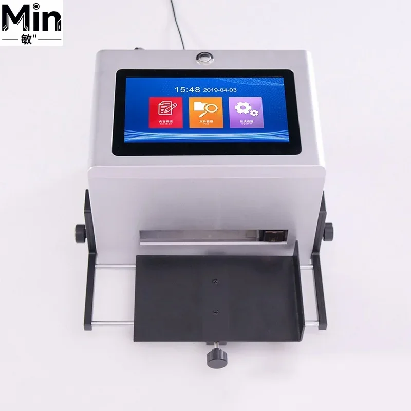 Semi Automatic Desktop Static Inkjet Coding Machine Handheld for Production Date Batch Number Printing