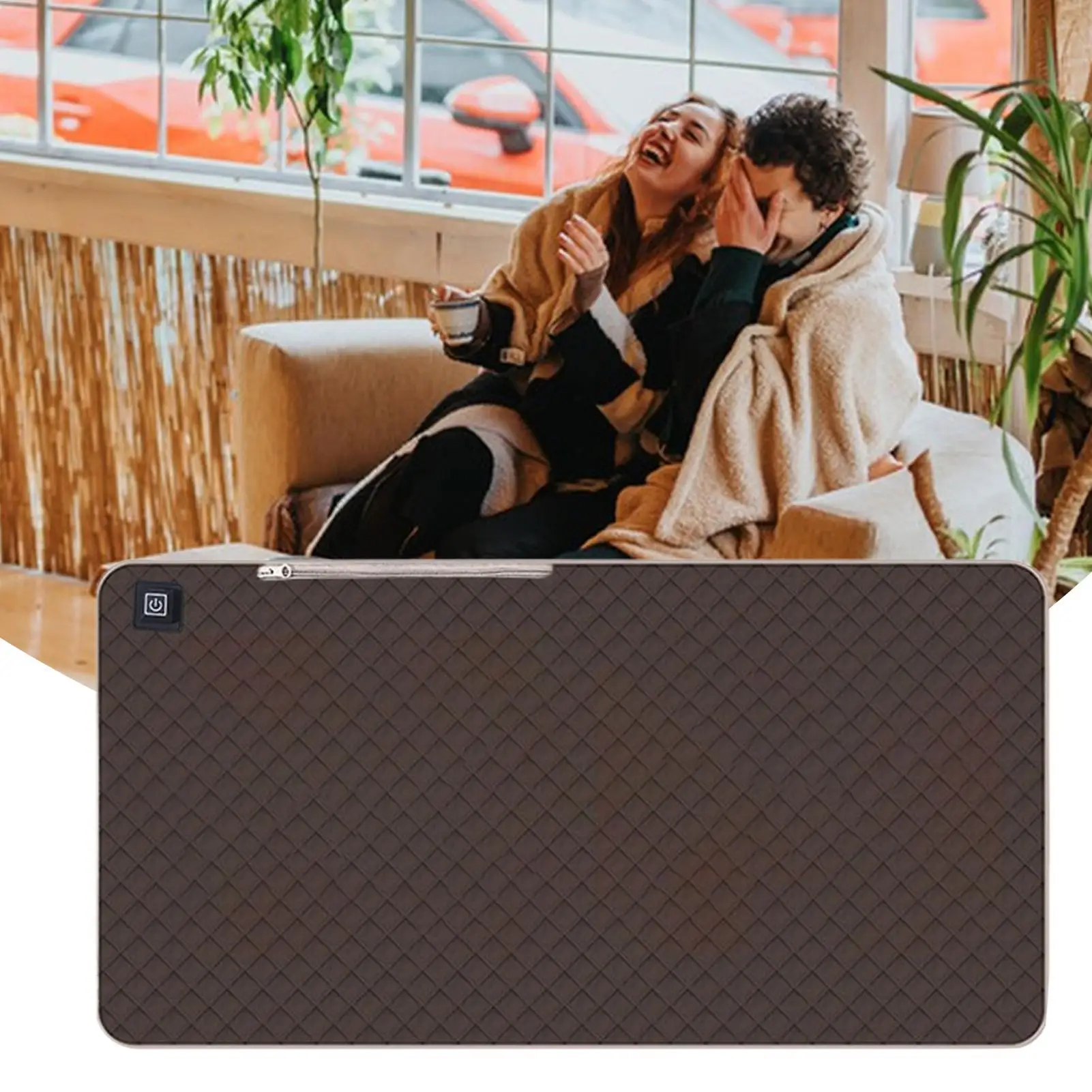 Heated Office Chair Pad 5V USB Heated Camping Chair Seat Pad Electric Warmer For Lumbar Back Thigh Hip Massage Fishing Picnic view 5