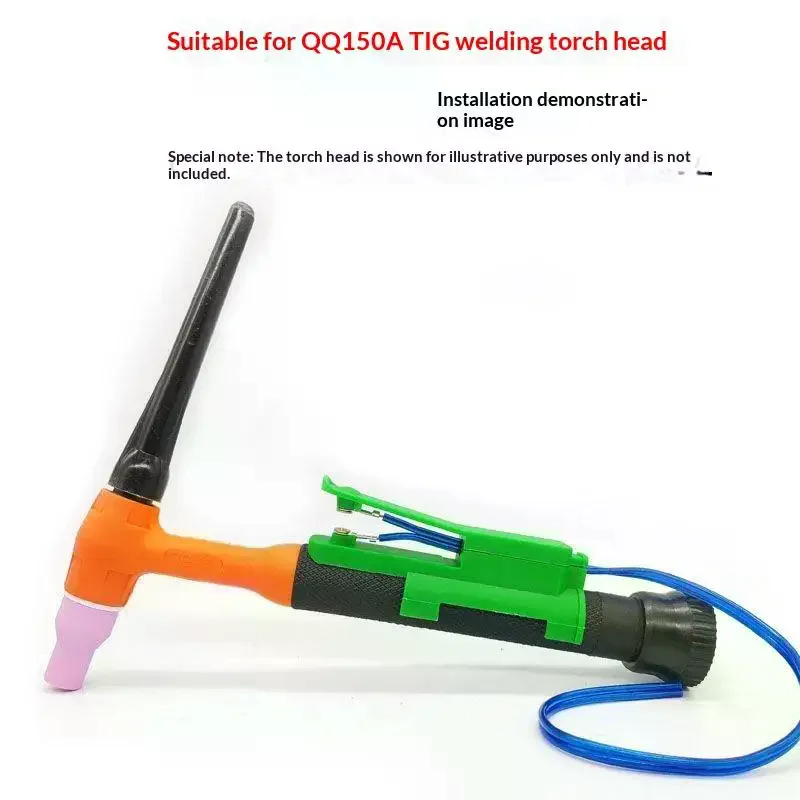 Wiring-Free For Tig Activation Switch For Argon Welding Machines No Soldering Required Plastic Metal Construction Green