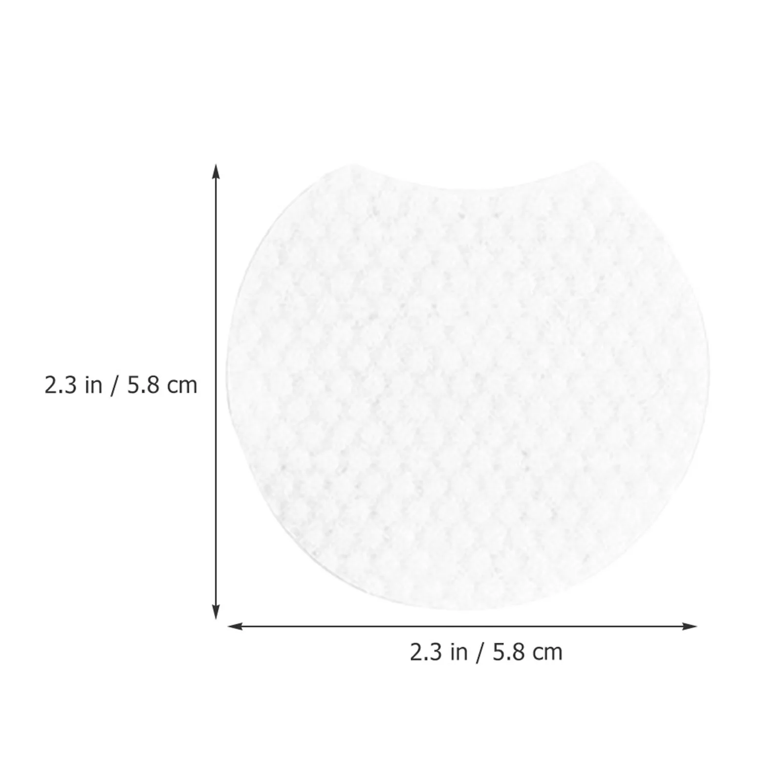 1200 Stuks Halfronde Make-Up Remover Pads Geweven Zachte Reiniging Hydraterende Reisvriendelijke Make-Up Cleaning Tools