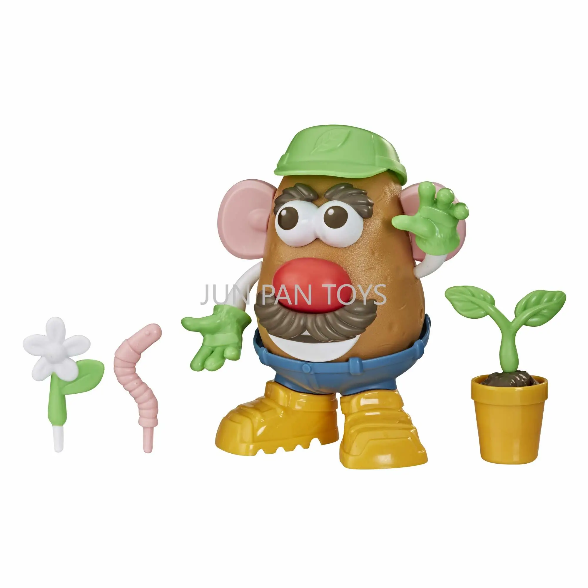 Mr Potato Head Goes Green Action Figure Classic Cartoon Model Boy Children's Toys with 15 Accessories Collection Halloween Gift