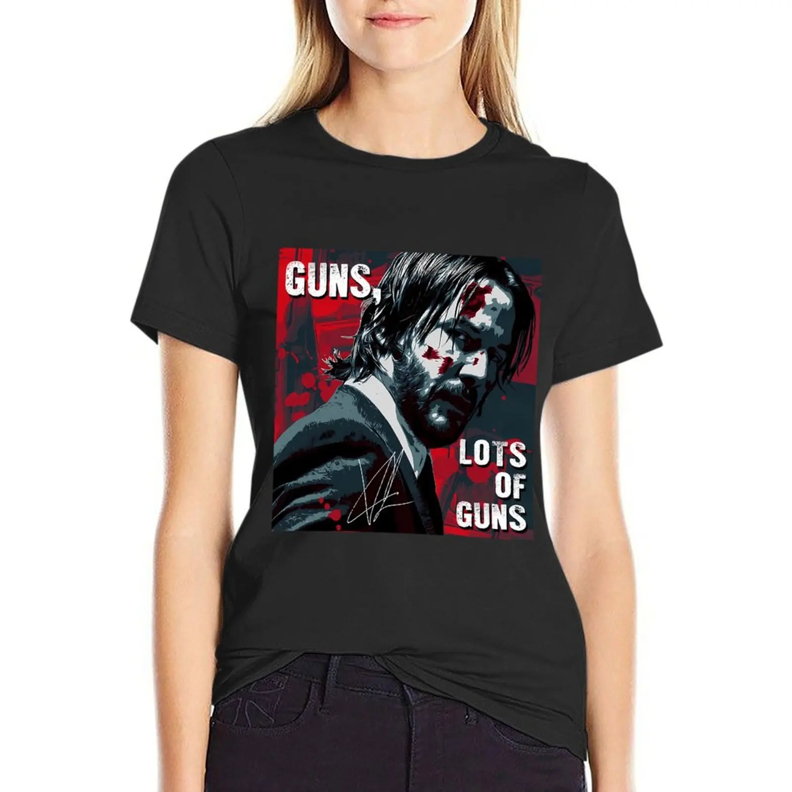 

John wick the movies T-Shirt Blouse blacks funnys plus sizes clothes for Women
