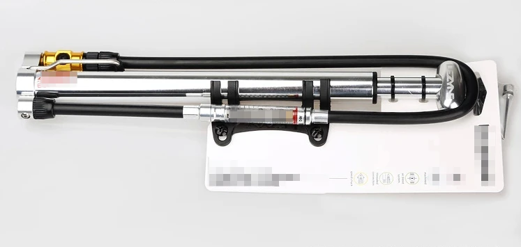 Portable High-Pressure Bicycle Pump with Pressure Gauge for Mountain and Road Bikes