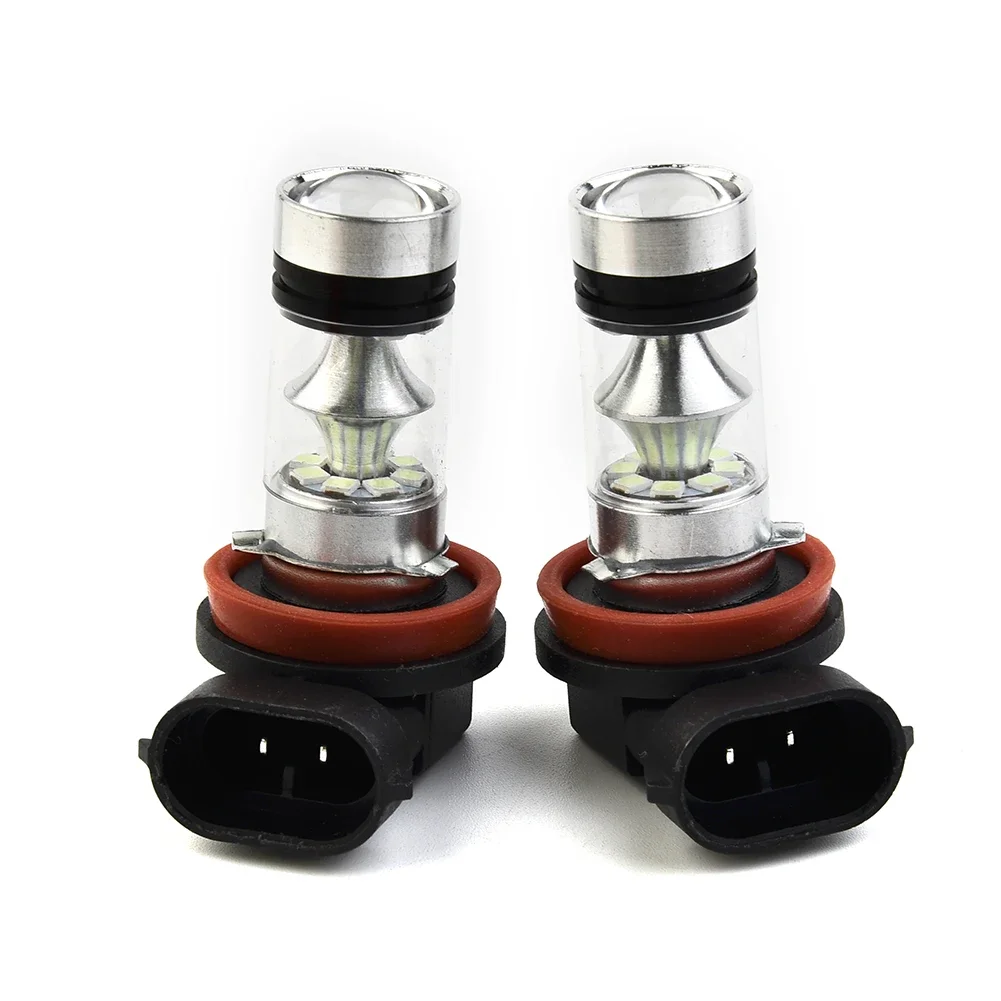 

360° Headlight Bulb Bright Fog Lamp H11 H16 Ice Blue 100W 12V 2323 2x 3600LM 8000K Accessories New Replacement