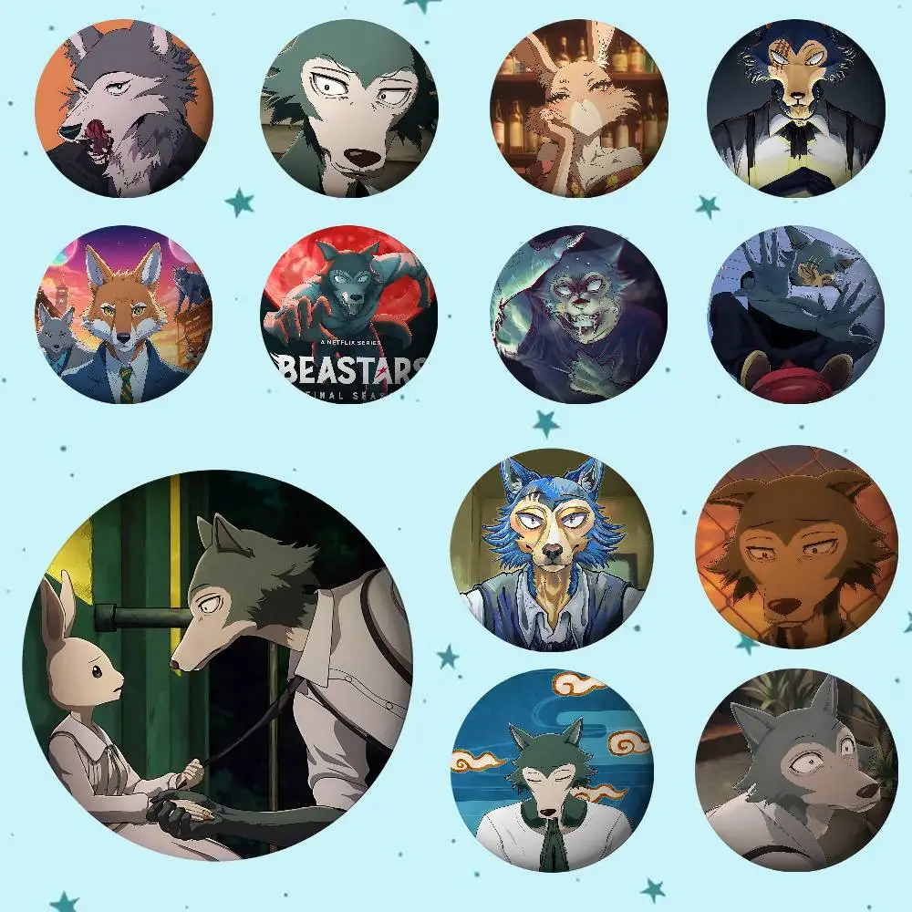 Cartoon Anime B-Beastars Abzeichen Weißblech Soft Button Pin Brosche Metall Abzeichen Benutzerdefinierte Schmuck Zubehör Hut Tasche Revers
