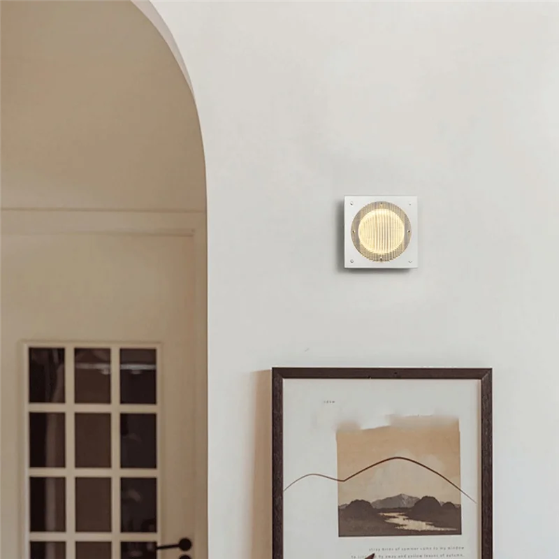 

AB34-High-End Bed Room LED Retro Square Medieval Wall Lamp Multi-Function Atmosphere Luxury Wall Light Bedroom