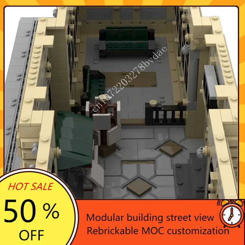 4018 個中央駅モジュラー MOC クリエイティブストリートビューモデルカスタムパズル建築 DIY 教育組立モデルおもちゃギフト