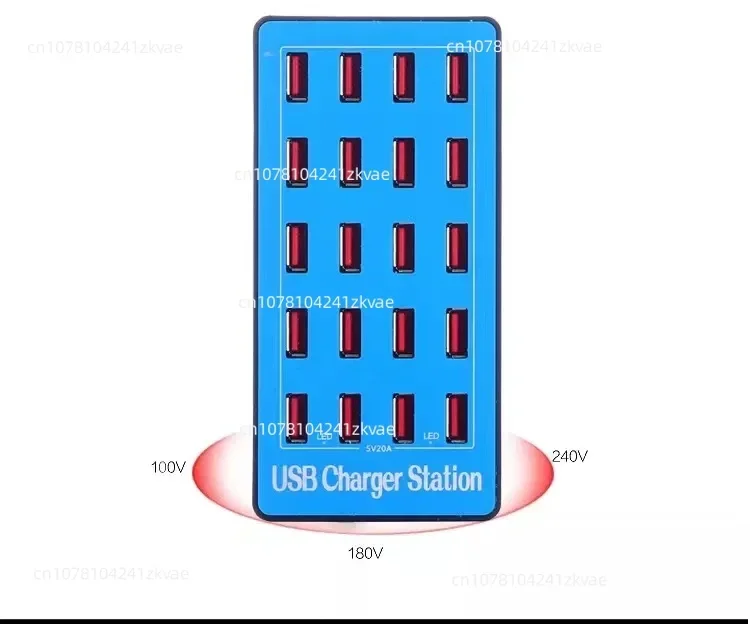 5V20A multi-hole charger direct charging high-power 100W fast charging mobile phone usb multi-port charger