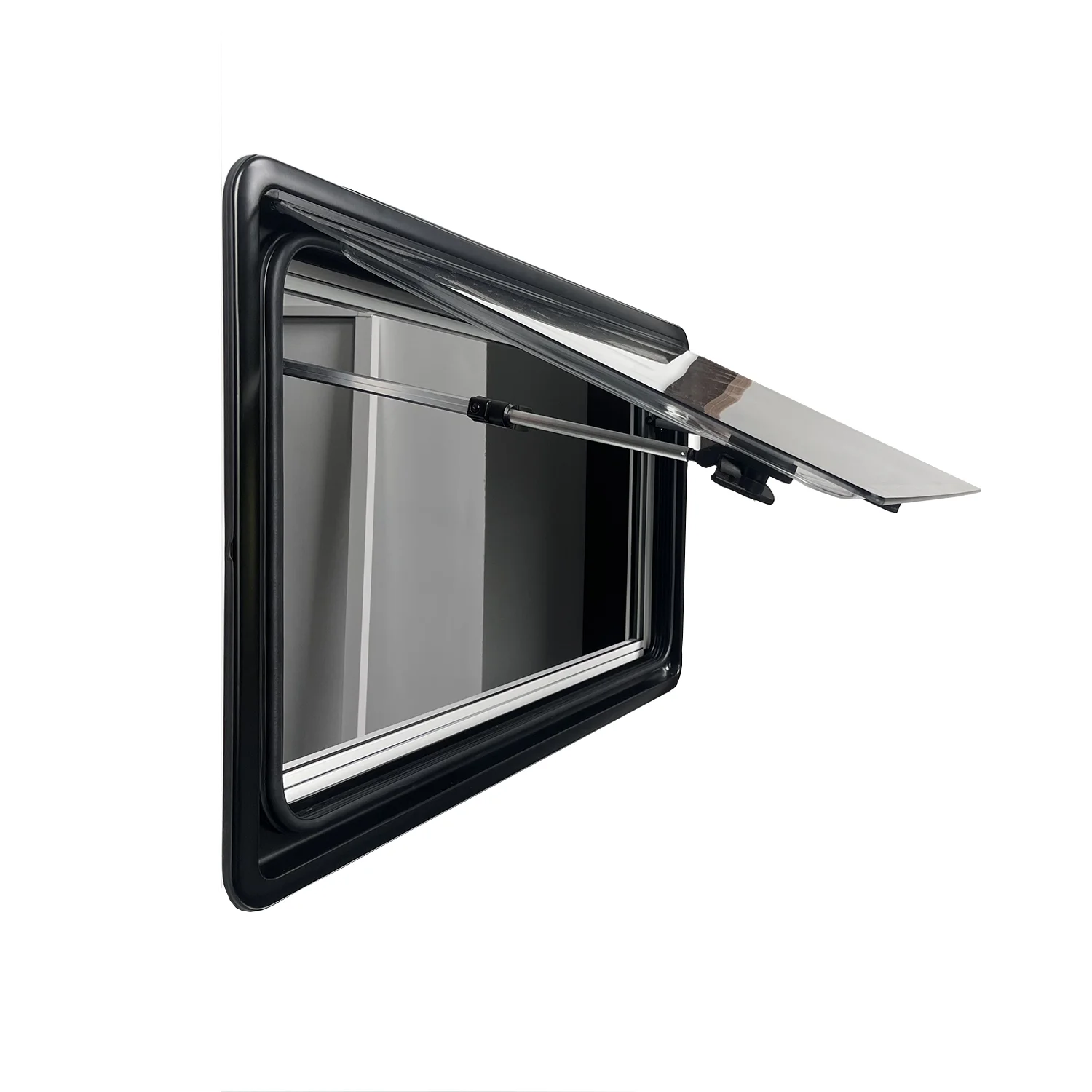 Caravan Push Out Side Window Double Insulated Glass Aluminum Frame, Multi-Angle Opening ECE Safety Approved view 4