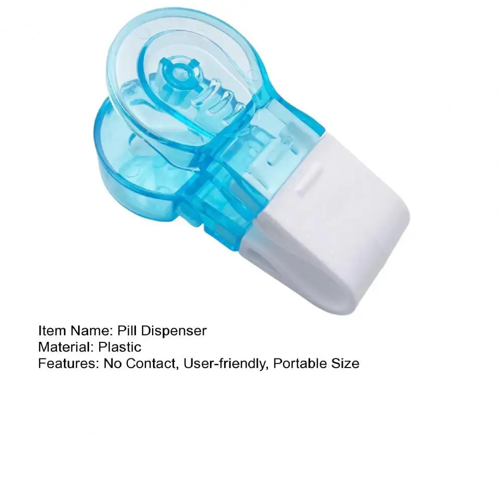 8*3.8cm Pill Taker No Contact Blister Pack Opener Travel Pill Case Elderly Disabled Arthritis Tablet Dispenser Extractor Tool