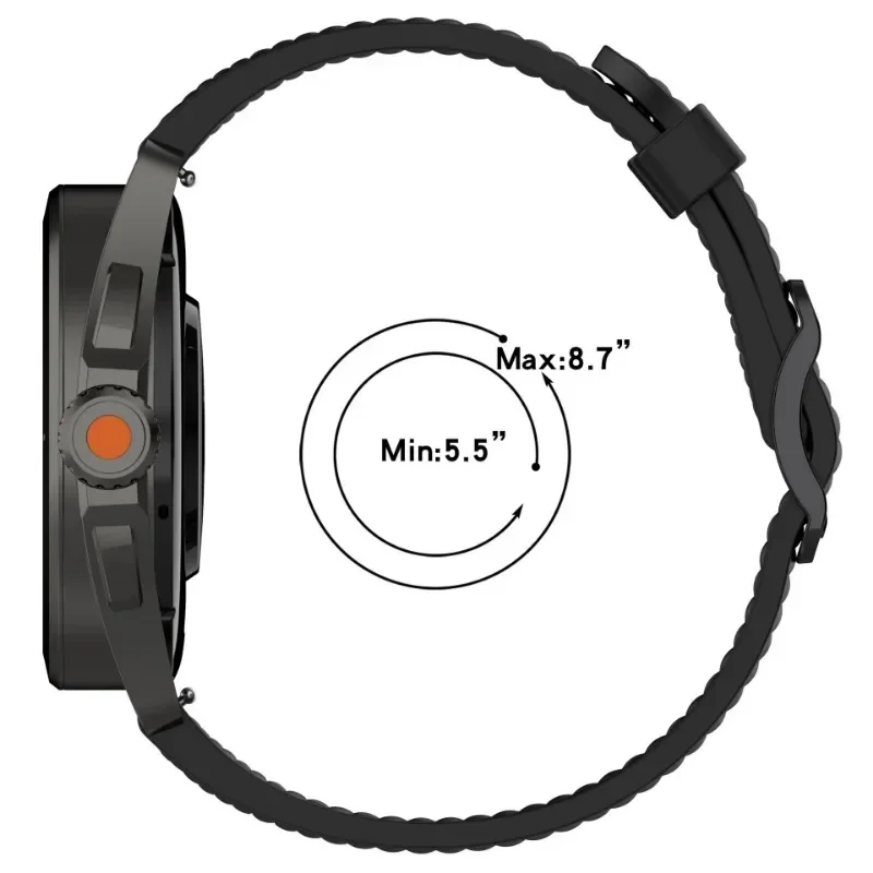 Für Amazfit T-Rex 3 Pro 48 mm 44 mm Armband 20 mm 22 mm Silikonband für Amazfit Balance 2/GTR 4 3 2e/Bip 6 5/Cheetah Round/GTS 4 3 2 – Detail 5