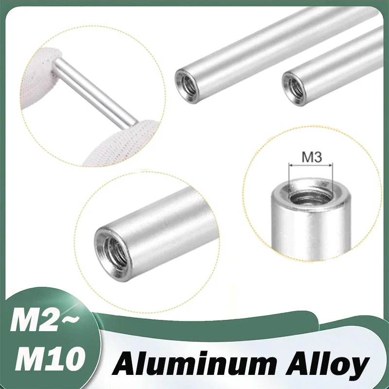 M2 M3 M4 M5 M6 M8 M10 Round Female Threaded Aluminum Standoff Spacer Stud Extend Long Nut Column For RC Model Length 4mm~150mm
