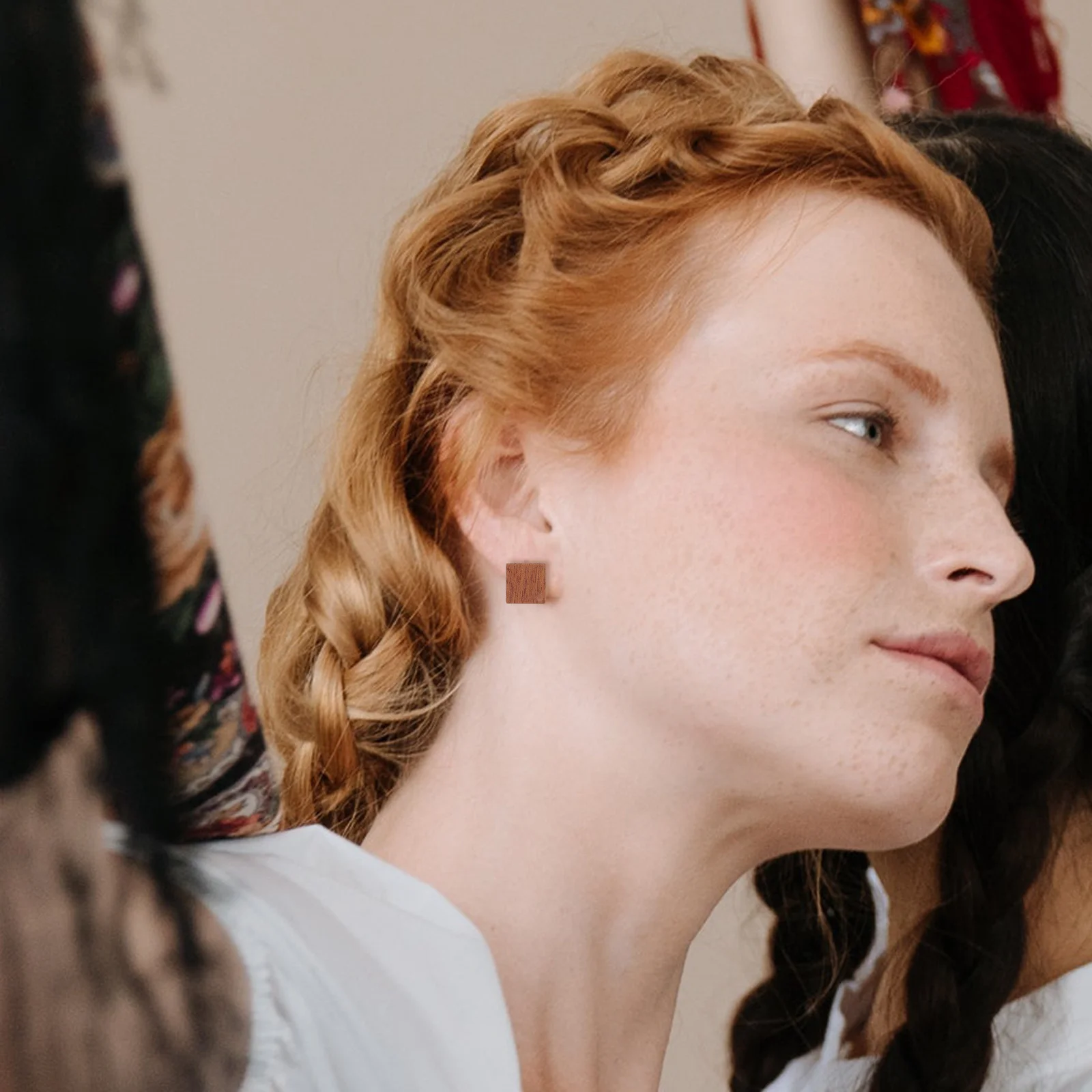 

20Pcs Wood Stud Earring Posts DIY Jewelry Findings Earring Base Supplies DIY Jewelry Accessories Wood Posts Ear with Hoop