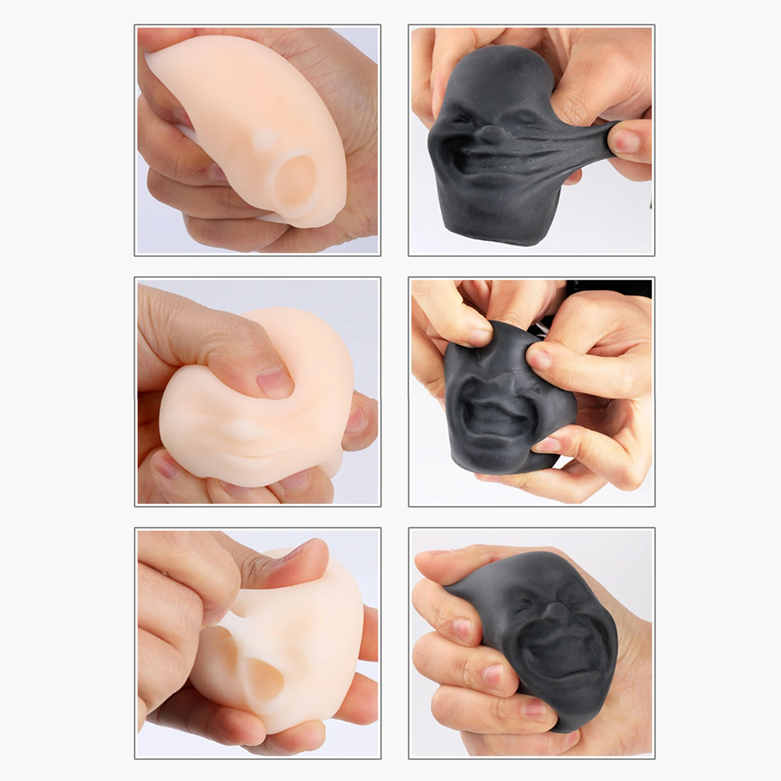 New Fun Novelty Caomaru Antistress Ball Toy Human Face Emotion Vent Ball Resin Relax Doll Adult Stress Relieve Novelty Toys Gift