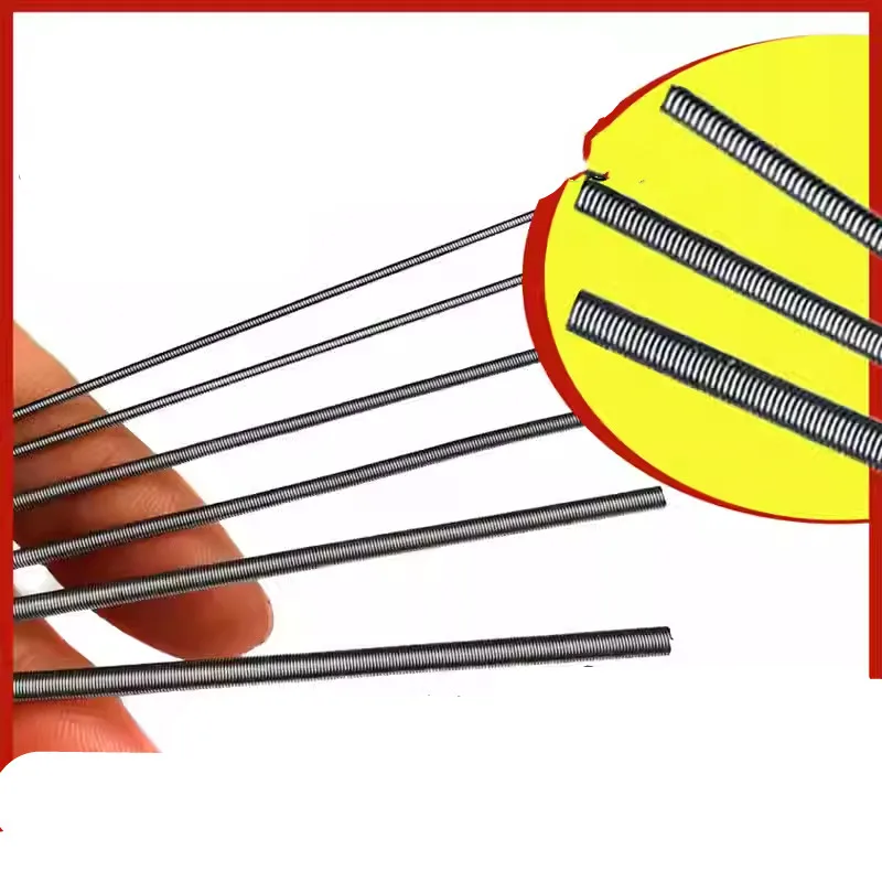 Wire0.1mm 0.15mm Length 300mm/1000mm Stianless Steel Spring  Slender Long  Thin Tension  Spring