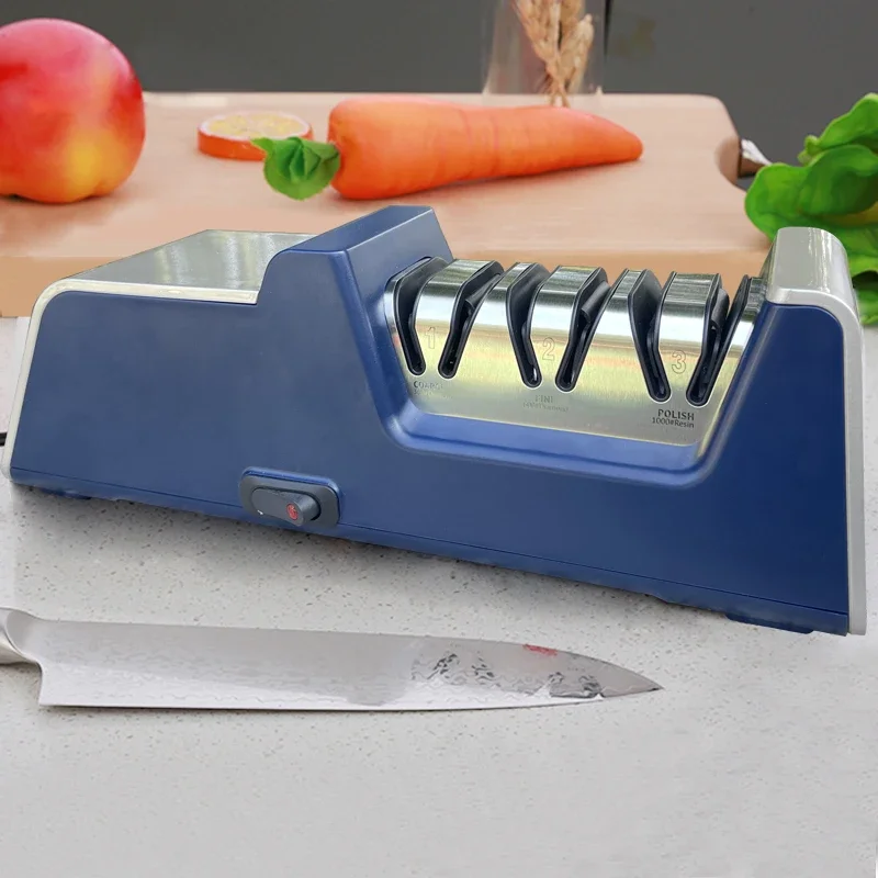 

Electric Diamond Knife Sharpener Sharpening System Have Polishing Grit 360/600/1000# Professional Kitchen Knife Sharpening Tools