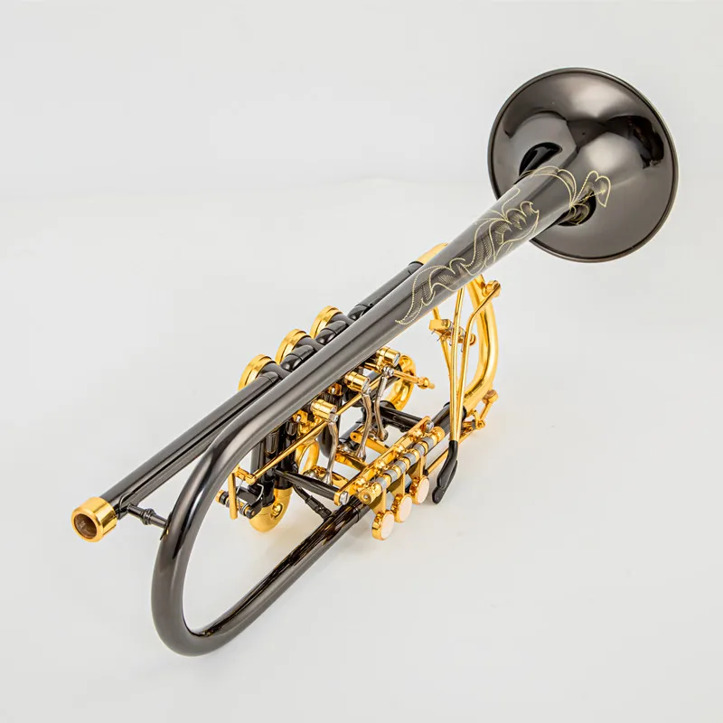 

Austria Schagerl Bb Trumpet Rotary valve type B Flat Brass flat key Professional C Trumpet Musical Instruments