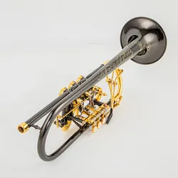 Austria Schagerl Bb Trumpet Rotary valve type B Flat Brass flat key Professional C Trumpet Musical Instruments