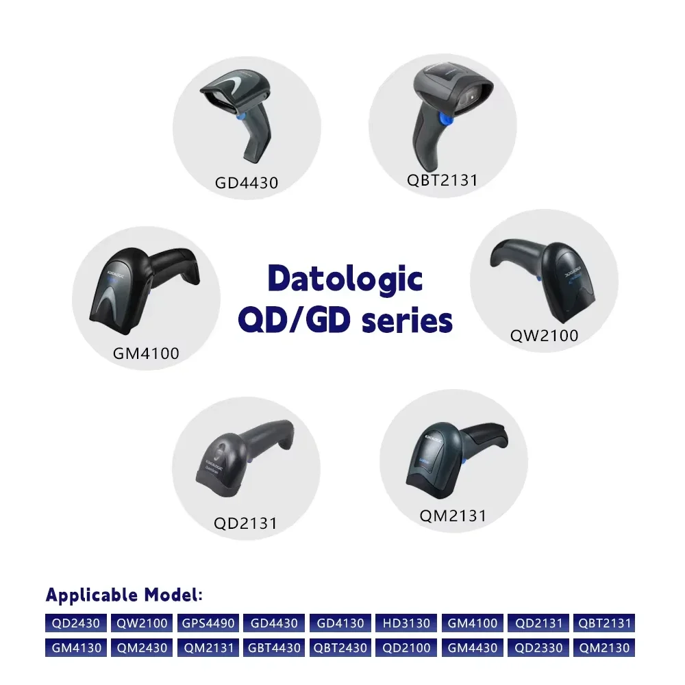 2pcs/lot BOGO Free USB Cable for Datalogic Barcode Scanner QD2430/QW2100/GPS4490/GD4430/GD4130/HD3130/GM4100/QD2131