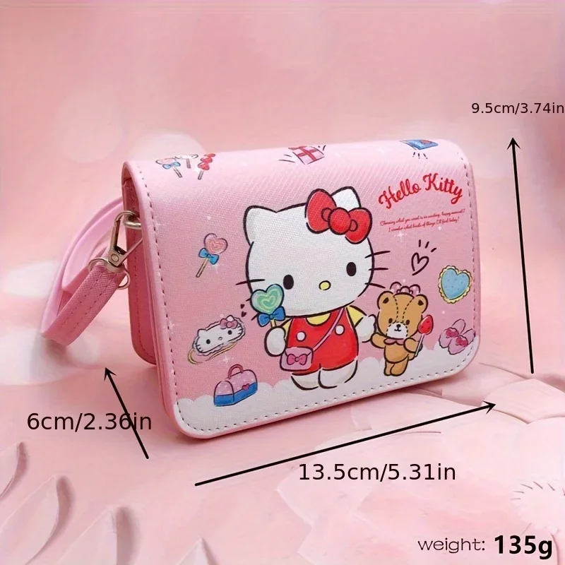 Cute Sanrio Shoulder Messenger Crossbody Bags Cartoon Portable Backpacks Hello Kitty Cinnamorol Kawaii Coin Pouch for Girls