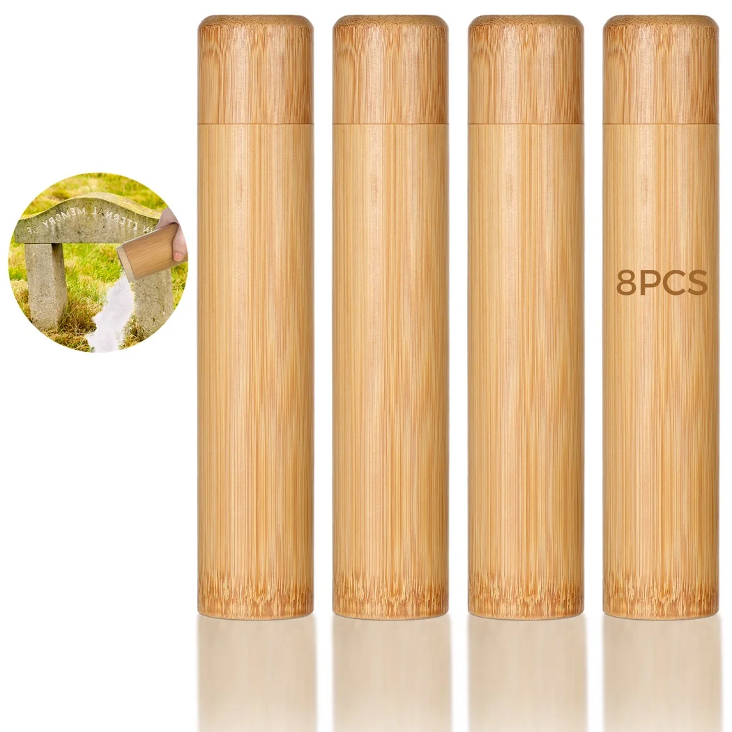 8Pcs/Set Bamboo Scattering Urn Set Small Bamboo Scattering Urns For Human Ashes Cremation Ashes Tube Urns For Dog Cat Pet Ashes