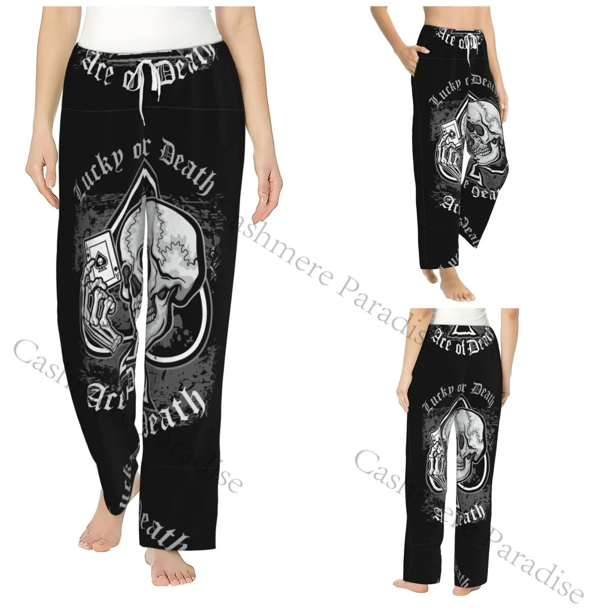 

Ace Of Spades Heavy Rock Music Warm Women Pajama Pants Flannel Sleep Bottoms Soft Fleece Loungewear