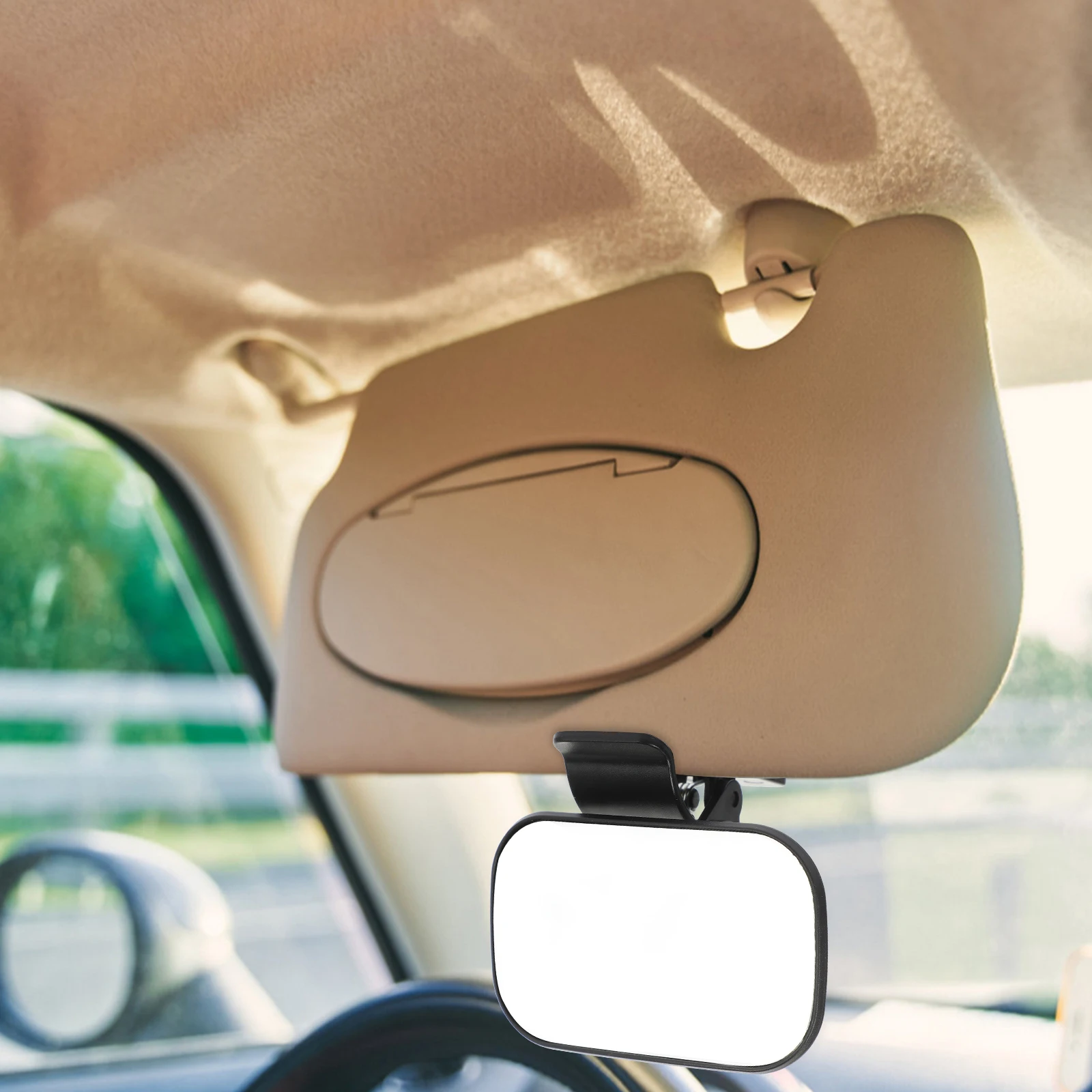 

Rear Car Rearview Mirror ° Rotatable Black Plastic Infant Safety Seat Mirrors Wide Angle Car Accessories