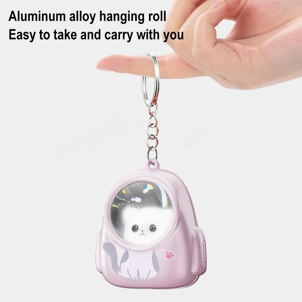 Mini Keychain Flashlight Cute Bear Bag Small Night Light Keychain Kawaii Bags Hang Web Celebrity Atmosphere Light Keychain Torch