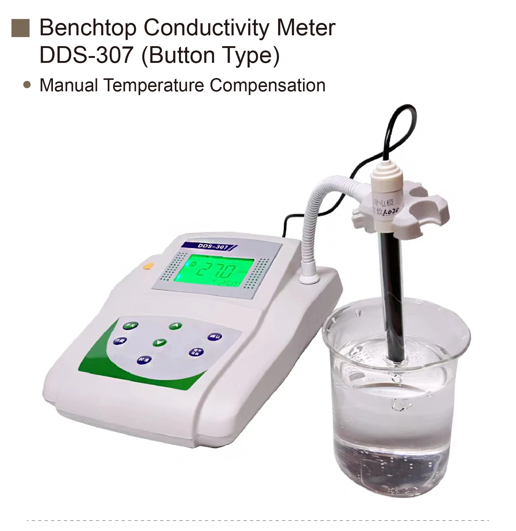 DDS-11A Digital Conductivity Meter for Water Quality High Accuracy Analyzer  Laboratory Tabletop EC Tester