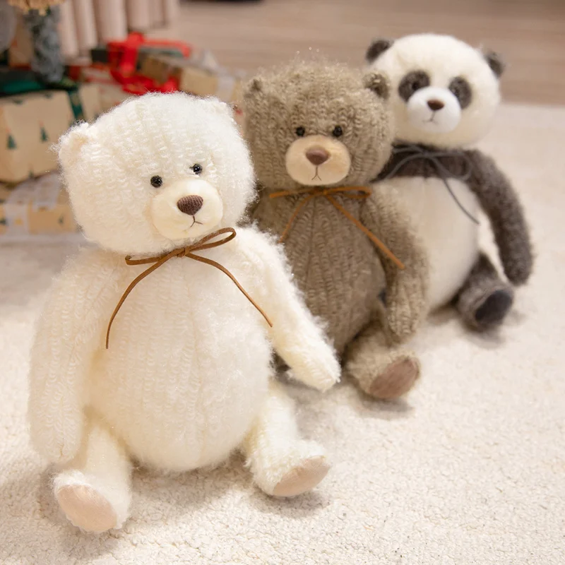 

Coco Bear Plush Toy Emotional Support Panda Soft Stuffed Animal Doll 27/37cm Cute Classic Bear Plush Doll Child Birthday Gift
