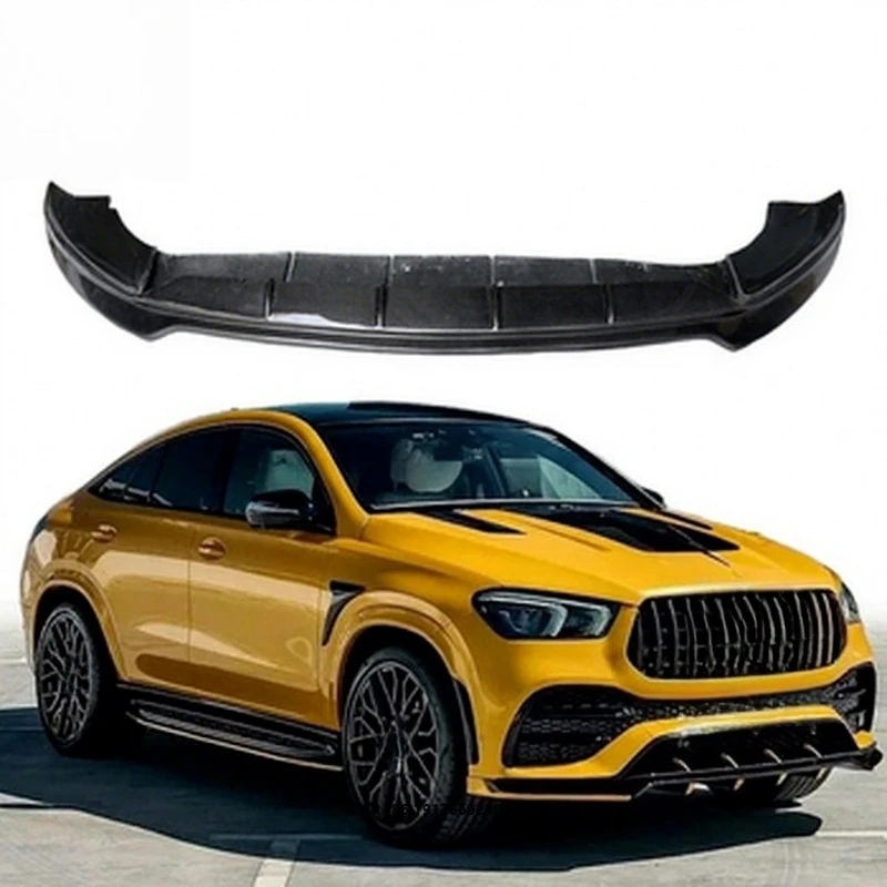 For GLE 63 Coupe Car Modified Parts Larte Style Carbon Fiber Front Diffuser Lip