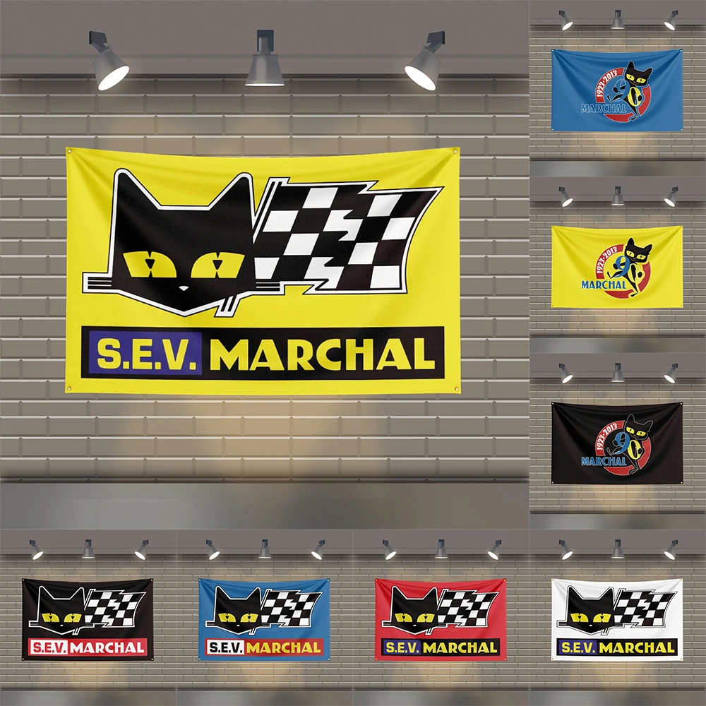 

3x5 Ft SEV Marchals Flag Polyester Printed Car Banner Flags for Room Garage Decor