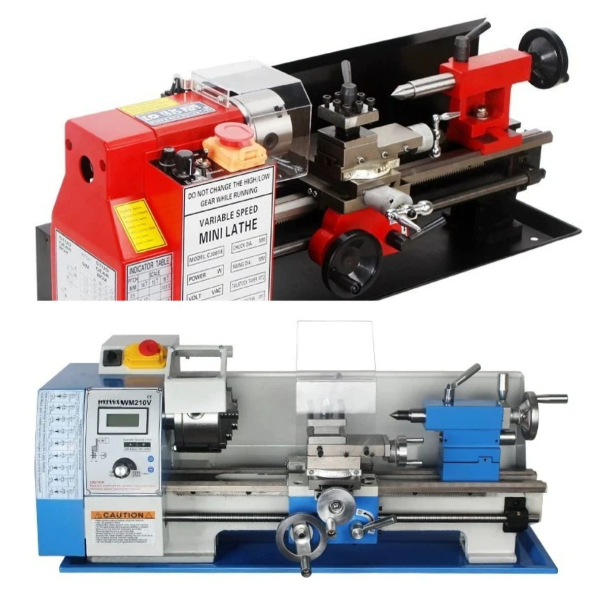 CJ0618 Plastic Gear Household Micro Lathe Small Machine Tool DIY Small Lathe Teaching Desktop Lathe