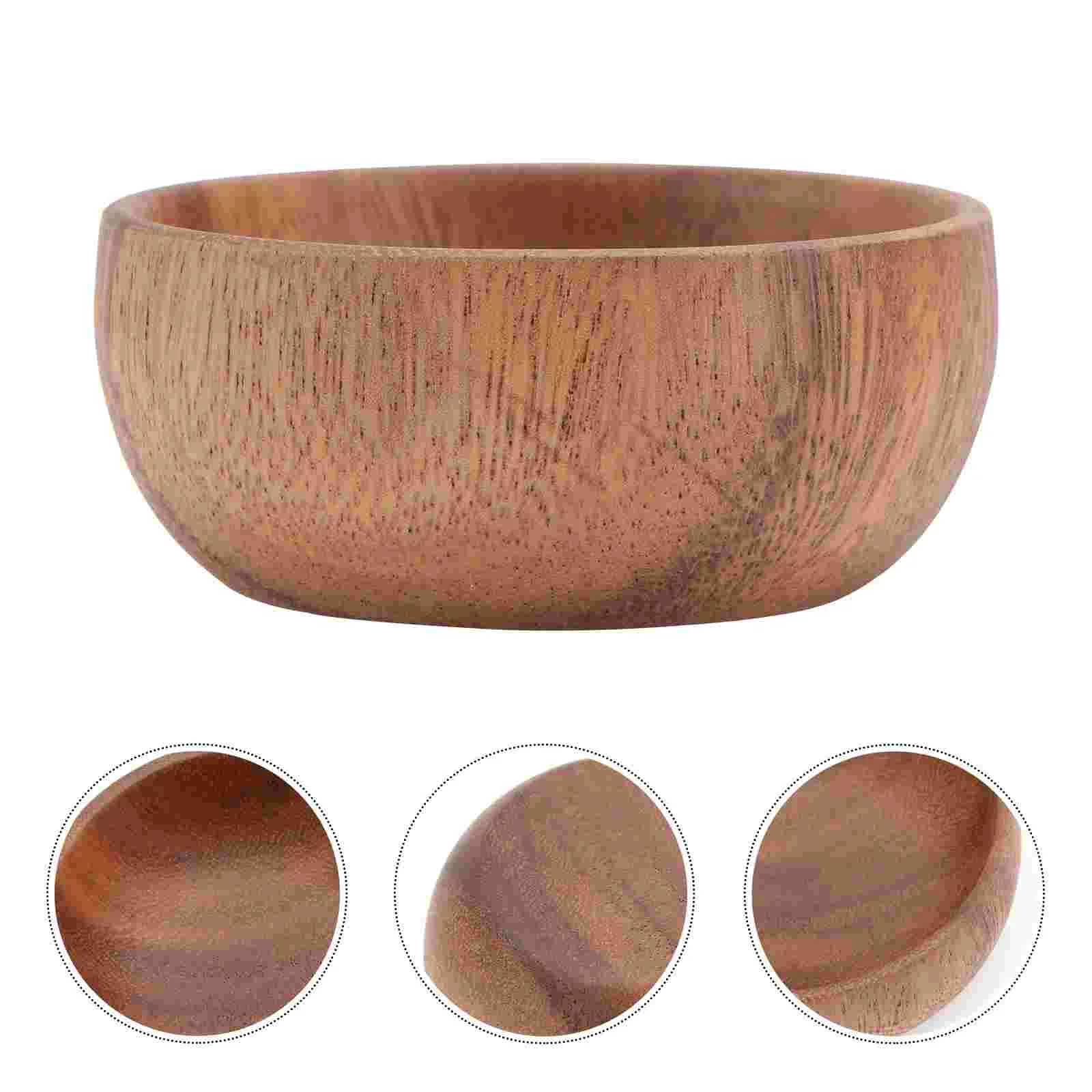 

Acacia Wooden Plate Household Salad Tray Service Snacks Food Kitchen Dishware Home Utensils Counter