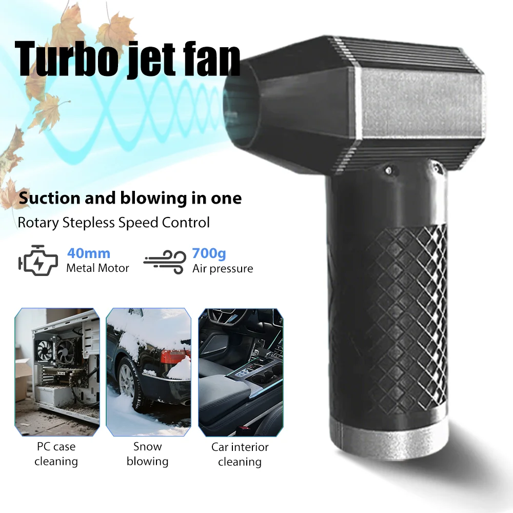 

Turbo Jet Blower 990000RPM Powerful Air Blower Brushless Motor Turbo Fan Wind Speed 52m/s Thrust 700g Air Puissant Tool Dryer