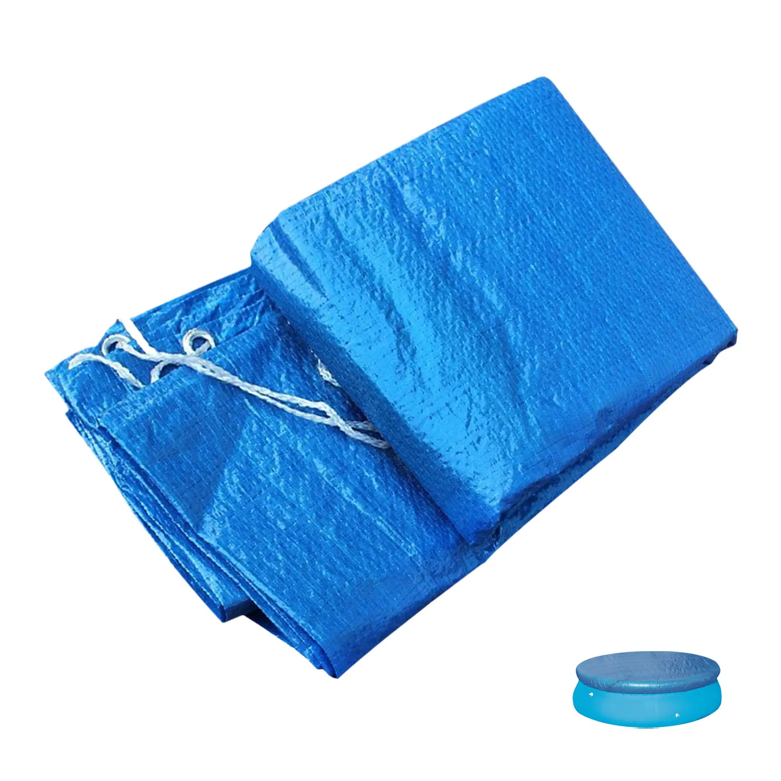 

210Cm Round Pool Cover for Inflatable and Frame Pools Waterproof Dustproof Rain Protection Outdoor Swimming Pool Protector Blue