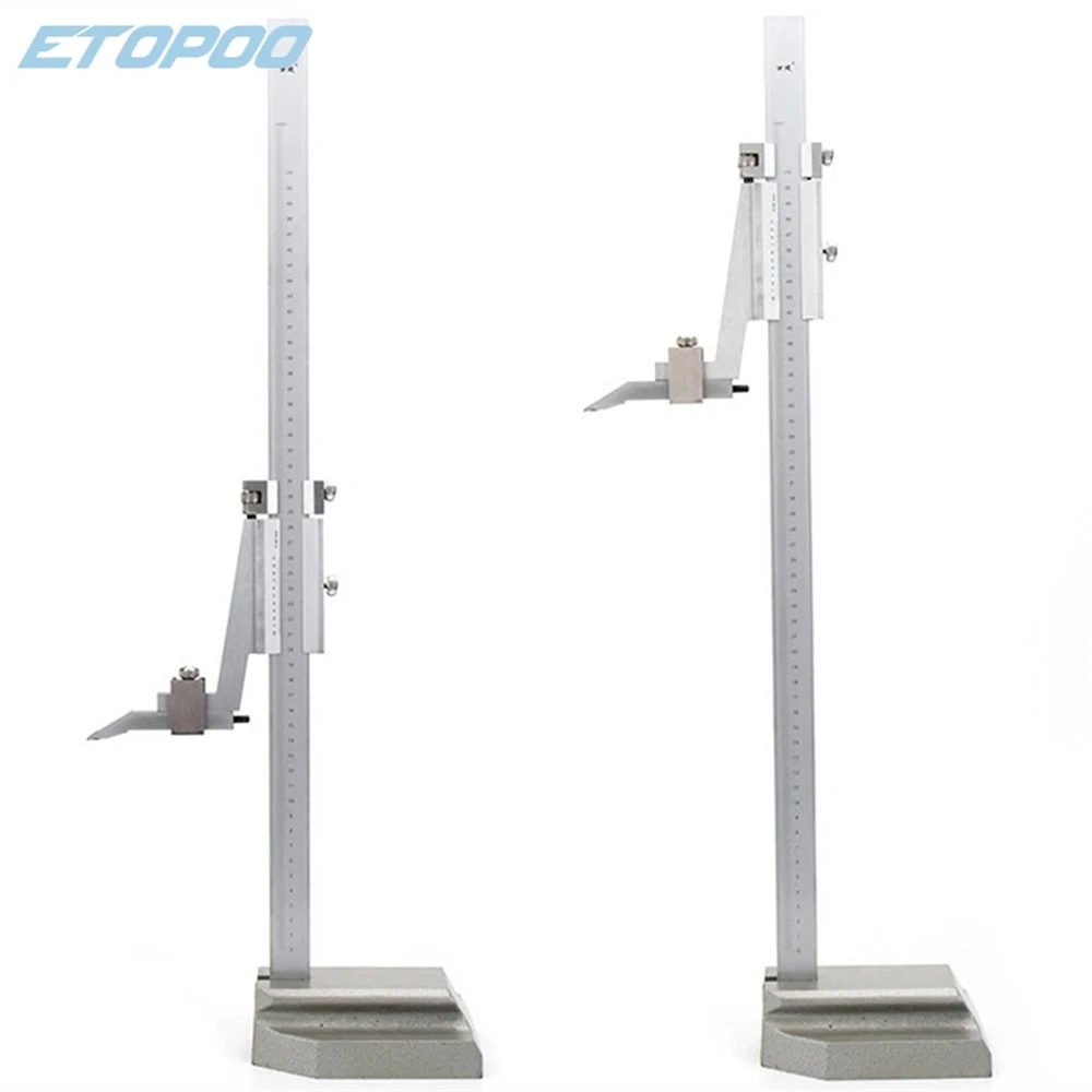 0-200mm / 0-300mm Steel Vernier Height Gauge with Stand Measure Ruler Tools High Accuracy Carbon Steel Tipped Scriber