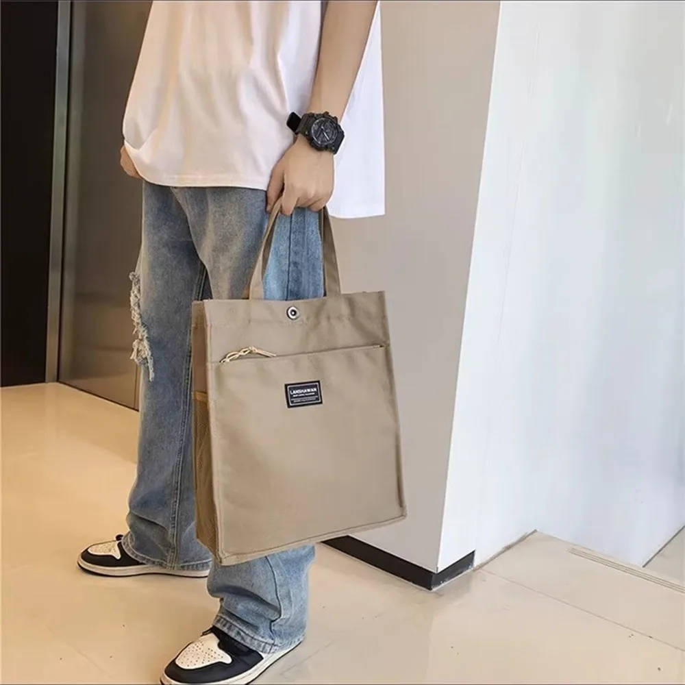 عارضة الذكور التنقل حمل حقيبة أكسفورد القماش سعة كبيرة حقيبة يد خفيفة الوزن للماء تنوعا قماش حقيبة كتف في الهواء الطلق #3