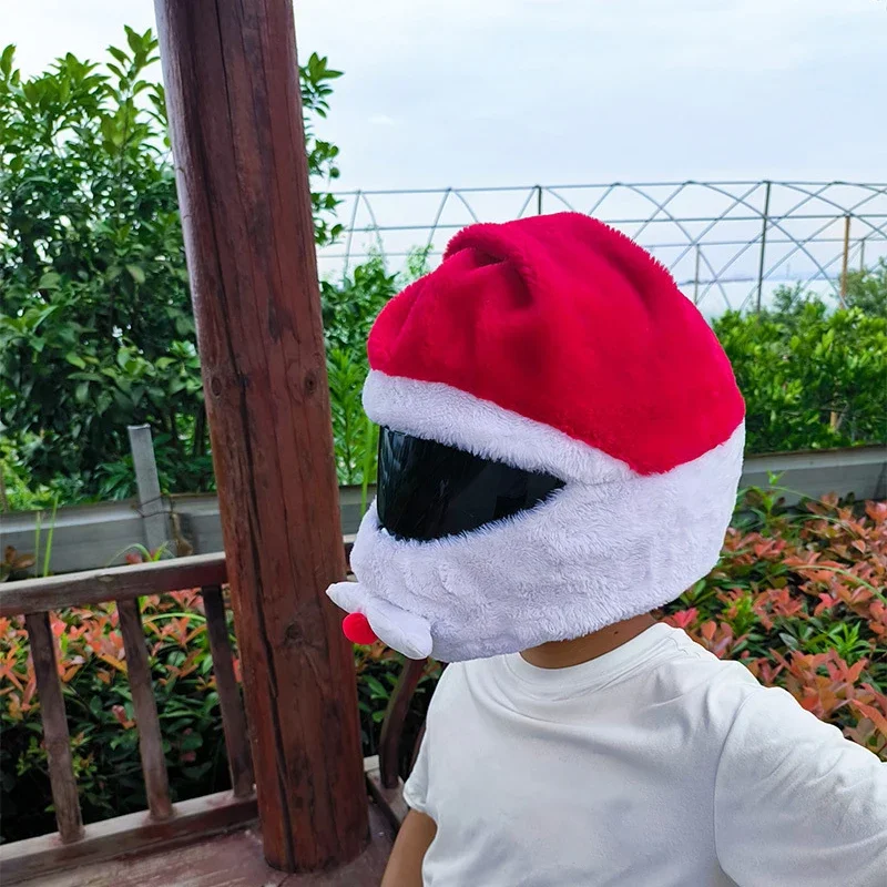 خوذة دراجة نارية تغطي مضحك هدية عيد الميلاد خوذة الغطاء الواقي خوذة أغطية الوجه الكامل لحفلة الخوذات الشخصية