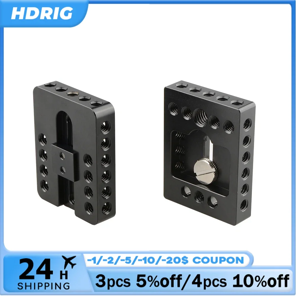 

HDRIG Universal Top Cheese Plate + Camera Base Plate For DIY DSLR Camera Cage Rig