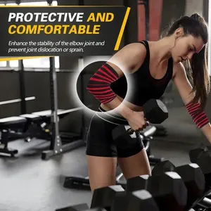 Winding pressure elbow cushion, sports elbow guard, bench press, lelterophilism protection equipment, gym equipment, booster stripe 11 Main sales elbow Bodybuilding - №7