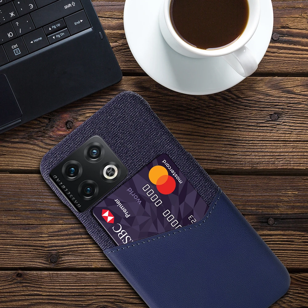 Credit Card Case Soft Cloth Case For Oneplus10 Pro 9 9pro 9R 8pro 8T 7T 6 6T 9RT one plus 10 Pro 9 Nord 2 N10 N20 N100 CE 2 5G