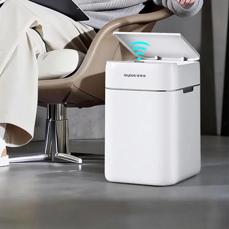 Intelligent induction garbage bin for household living room bathroom dedicated electric automatic lid opening bucket bathroom
