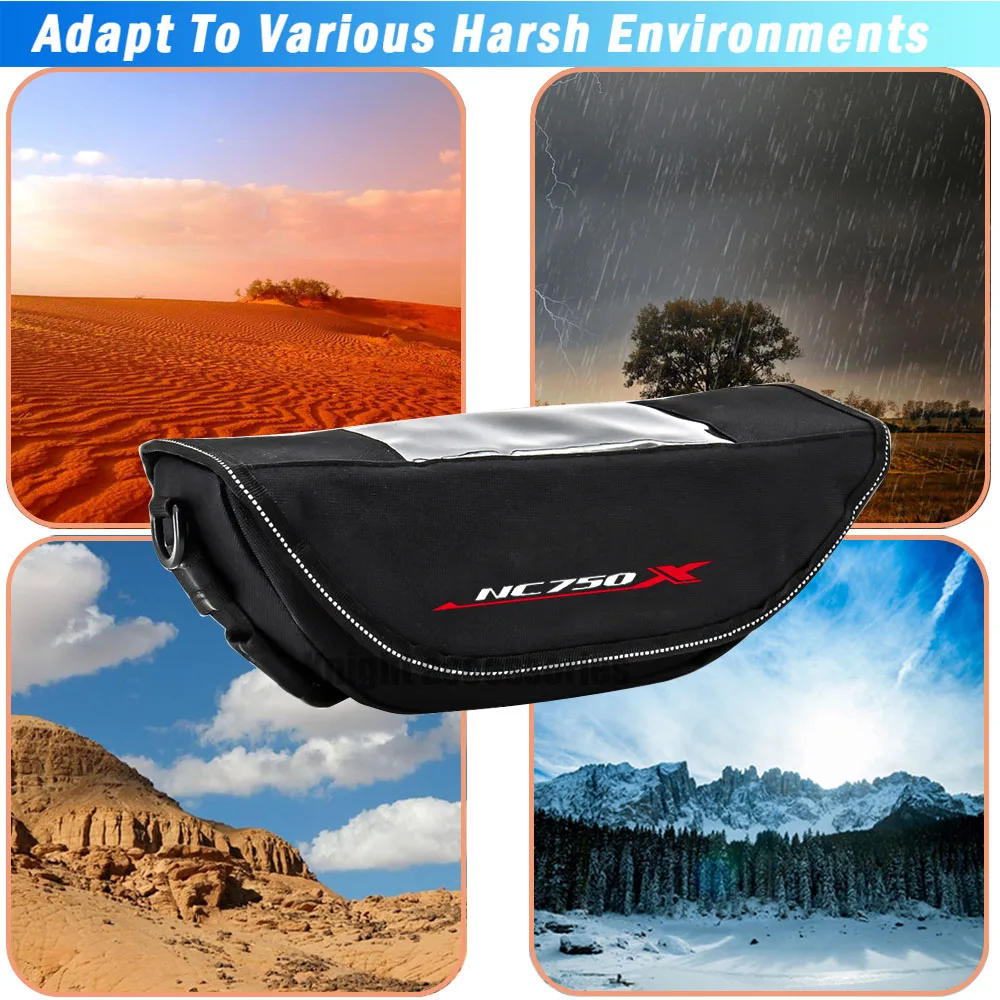 Motorcycle Handlebar Bag For Honda NC750X NC750 NC 750 X Accessories Portable Waterproof Phone Bags