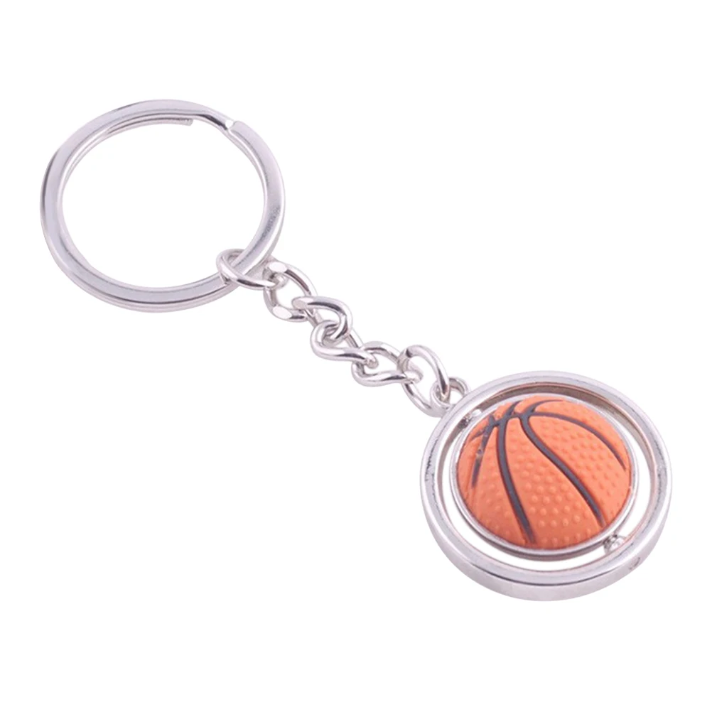 

Rotating Keychain Rotary Basketball Charm Holder Ring Souvenir Keyring for Men Gift