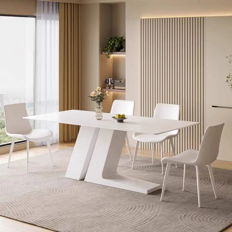 Decorations Base Dining Tables Chairs Space Small Nordic Extending Dining Tables Luxury Expandable Mesas Comedor Furniture Home